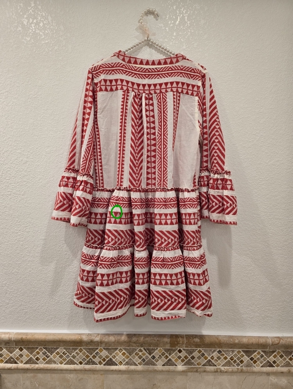 Devotion ELLA SHORT RED OFFWHITE Dress Tunic Small - Picture 7 of 11